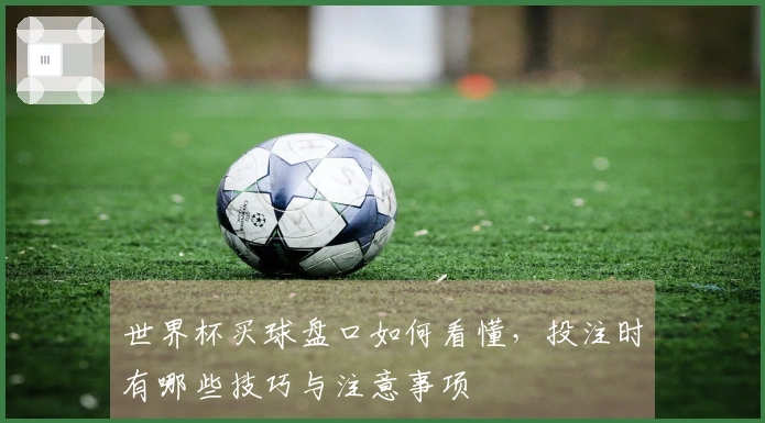 世界杯买球盘口如何看懂，投注时有哪些技巧与注意事项