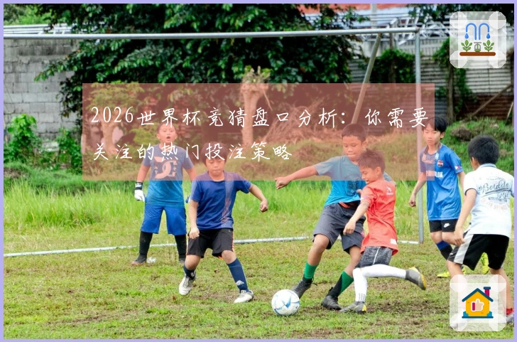 2026世界杯竞猜盘口分析：你需要关注的热门投注策略